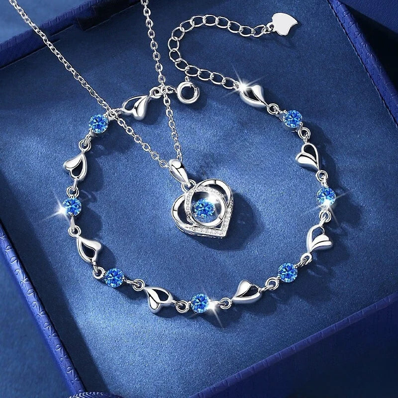 Charming Heart Jewelry Set