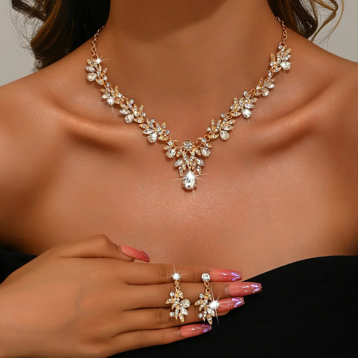 Elegant Waterdrop Jewelry Set