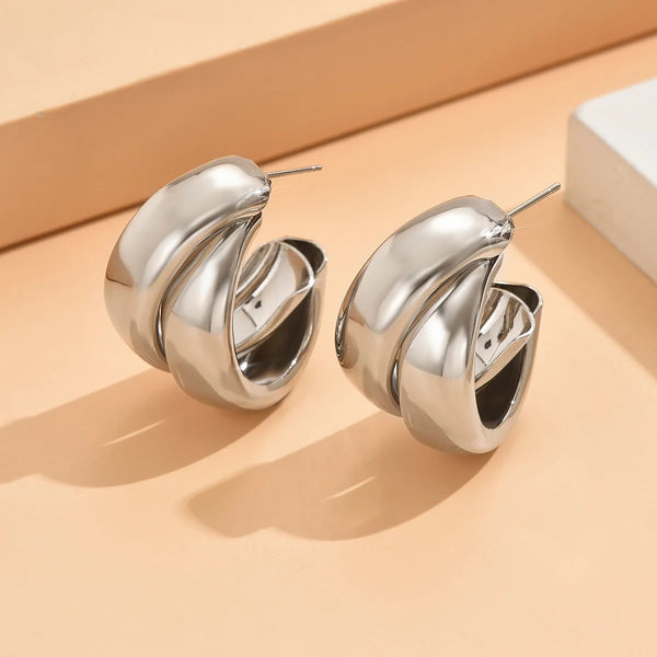 Bold Gold Hoop Earrings